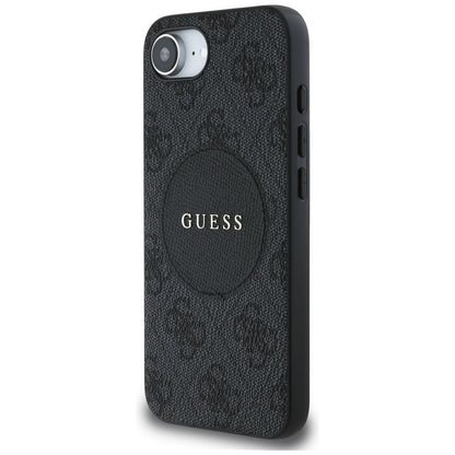 Capa MagSafe para Apple iPhone 16e, Guess, 4G Circle Classic Logo, Marrom