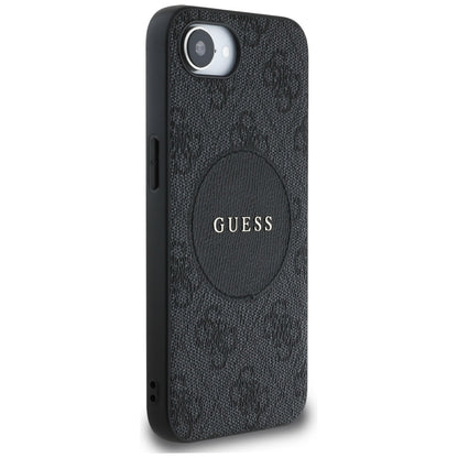 Capa MagSafe para Apple iPhone 16e, Guess, 4G Circle Classic Logo, Preta