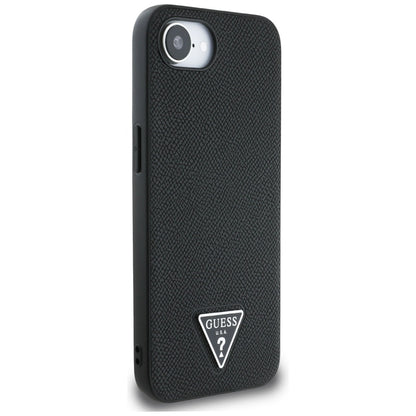 Capa MagSafe para Apple iPhone 16e, Guess, Grained Triangle Logo, Preta
