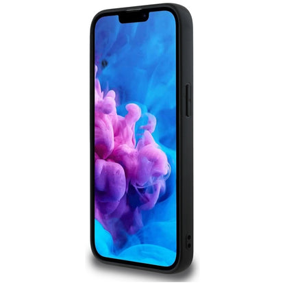 Capa MagSafe para Apple iPhone 16e, Guess, Grained Triangle Logo, Preta