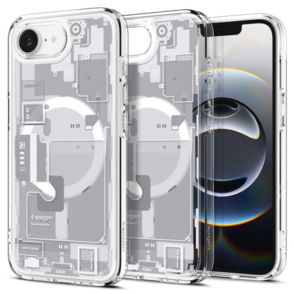 Capa MagSafe para Apple iPhone 17e / 16e, Spigen, Ultra Hybrid Zero One, Branca