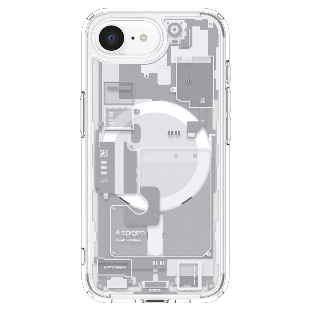 Capa MagSafe para Apple iPhone 17e / 16e, Spigen, Ultra Hybrid Zero One, Branca