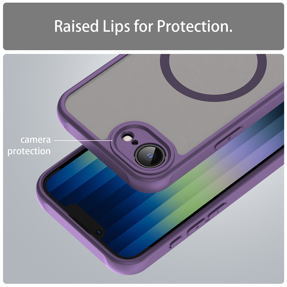 Capa MagSafe para Apple iPhone 17e / 16e, Techsuit, HaloFrost II, Roxo