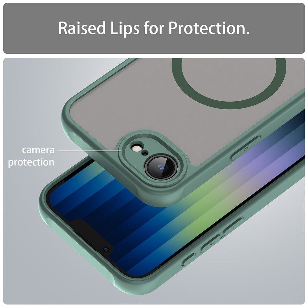 Capa MagSafe para Apple iPhone 17e / 16e, Techsuit, HaloFrost II, Verde