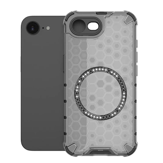 Capa MagSafe para Apple iPhone 17e / 16e, Techsuit, HoneyComb Shield, Preta