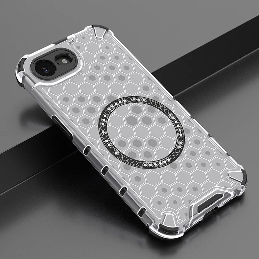 Capa MagSafe para Apple iPhone 17e / 16e, Techsuit, HoneyComb Shield, Preta