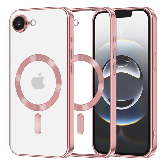 Capa MagSafe para Apple iPhone 17e / 16e, Techsuit, Luxury Crystal, Rosa