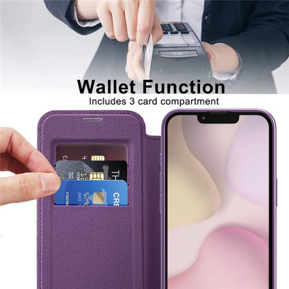 Capa MagSafe para Apple iPhone 17e / 16e, Techsuit, SmartMag Book, Roxo