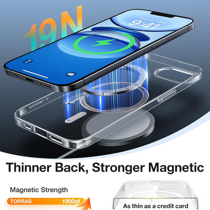 Capa MagSafe para Apple iPhone 17e / 16e, Torras, OriginFit, Transparente