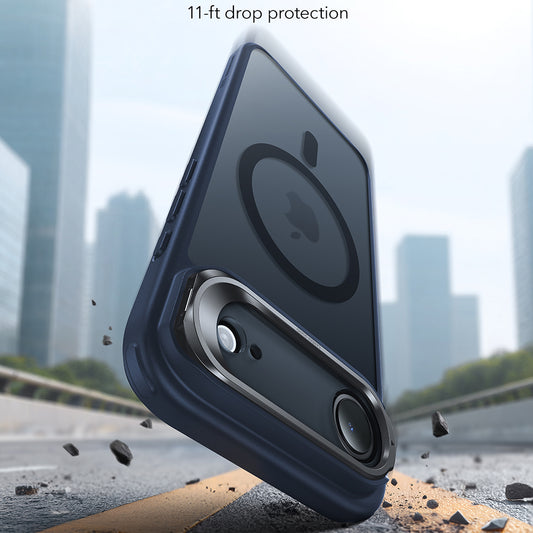 Capa MagSafe para Apple iPhone 17 Air, ESR, Classic Hybrid Kickstand, Azul Acetinado