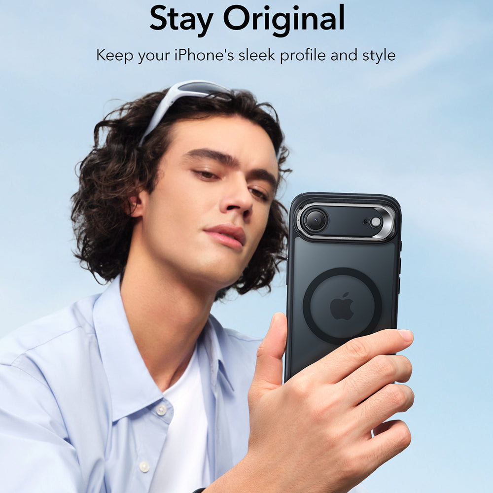 Capa MagSafe para Apple iPhone 17 Air, ESR, Classic Hybrid Kickstand, Preta Fosca