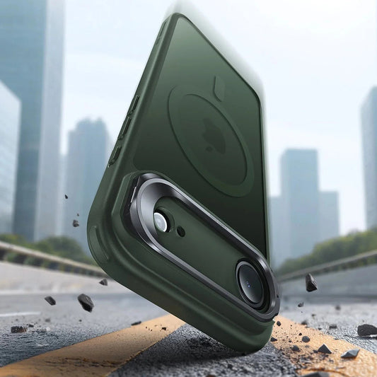 Capa MagSafe para Apple iPhone 17 Air, ESR, Classic Hybrid Kickstand, Verde Acetinado
