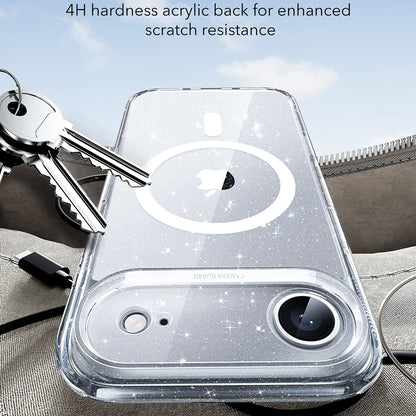 Capa MagSafe para Apple iPhone 17 Air, ESR, Classic Hybrid Shimmer, Transparente