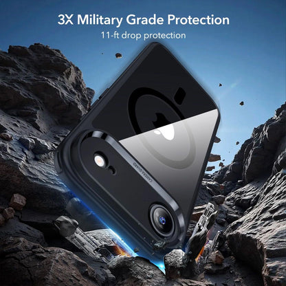 Capa MagSafe para Apple iPhone 17 Air, ESR, Classic Hybrid com Protetor de Tela, Preta Transparente