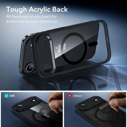 Capa MagSafe para Apple iPhone 17 Air, ESR, Classic Hybrid com Protetor de Tela, Preta Transparente