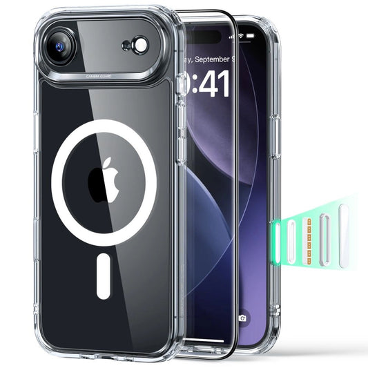 Capa MagSafe para Apple iPhone 17 Air, ESR, Classic Hybrid com Protetor de Tela, Transparente