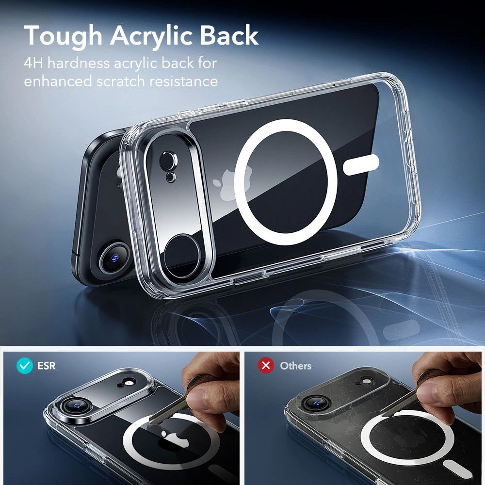 Capa MagSafe para Apple iPhone 17 Air, ESR, Classic Hybrid com Protetor de Tela, Transparente
