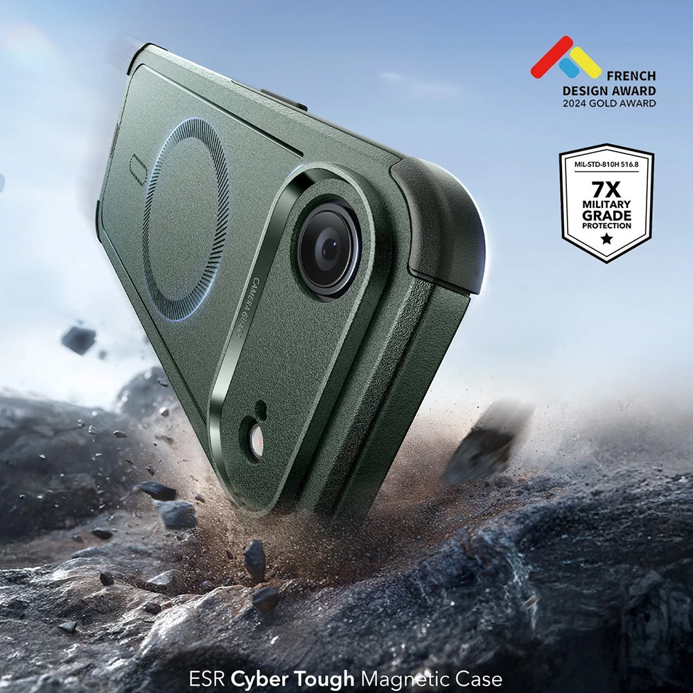 Capa MagSafe para Apple iPhone 17 Air, ESR, Cyber, Verde