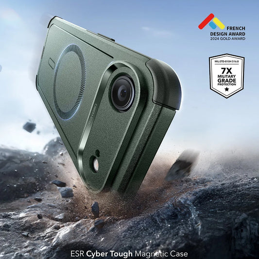 Capa MagSafe para Apple iPhone 17 Air, ESR, Cyber, Verde