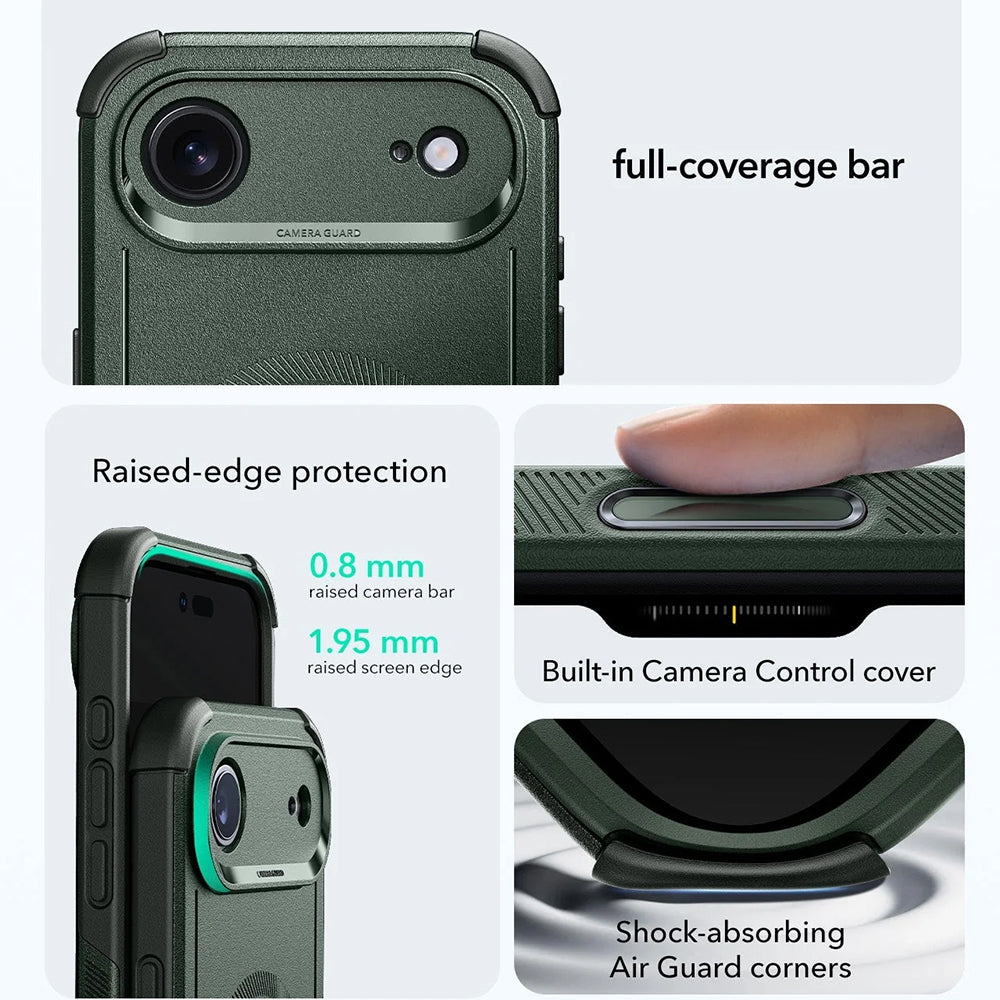 Capa MagSafe para Apple iPhone 17 Air, ESR, Cyber, Verde