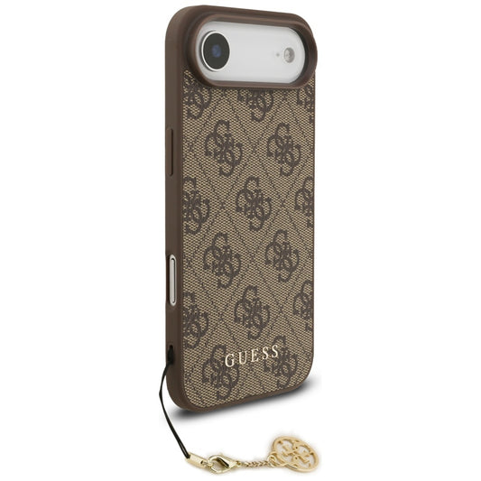 Capa MagSafe para Apple iPhone 17 Air, Guess, 4G Charm Cradle, Castanho