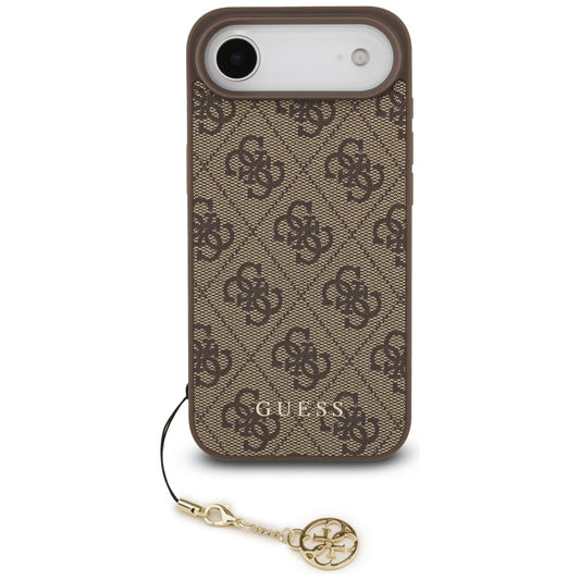Capa MagSafe para Apple iPhone 17 Air, Guess, 4G Charm Cradle, Castanho