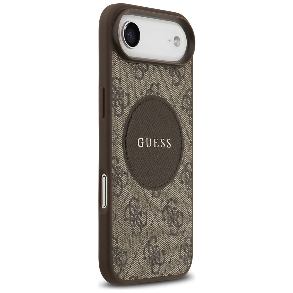 Capa MagSafe para Apple iPhone 17 Air, Guess, 4G Circle Classic Logo, Marrom