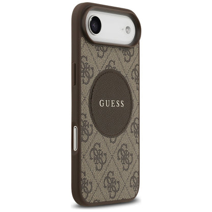 Capa MagSafe para Apple iPhone 17 Air, Guess, 4G Circle Classic Logo, Marrom