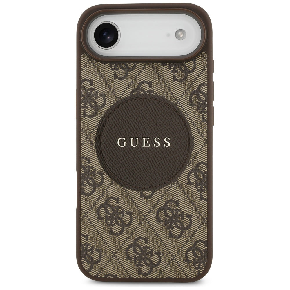 Capa MagSafe para Apple iPhone 17 Air, Guess, 4G Circle Classic Logo, Marrom
