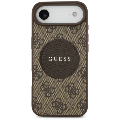 Capa MagSafe para Apple iPhone 17 Air, Guess, 4G Circle Classic Logo, Marrom