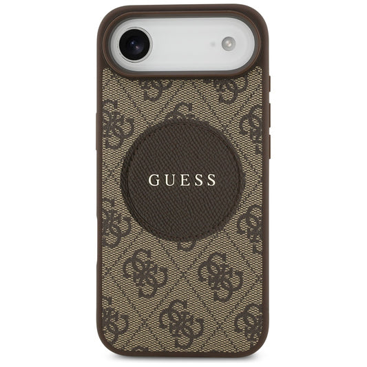 Capa MagSafe para Apple iPhone 17 Air, Guess, 4G Circle Classic Logo, Marrom