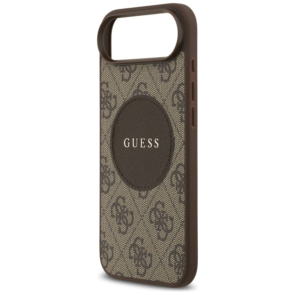 Capa MagSafe para Apple iPhone 17 Air, Guess, 4G Circle Classic Logo, Marrom