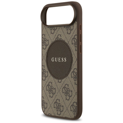 Capa MagSafe para Apple iPhone 17 Air, Guess, 4G Circle Classic Logo, Marrom