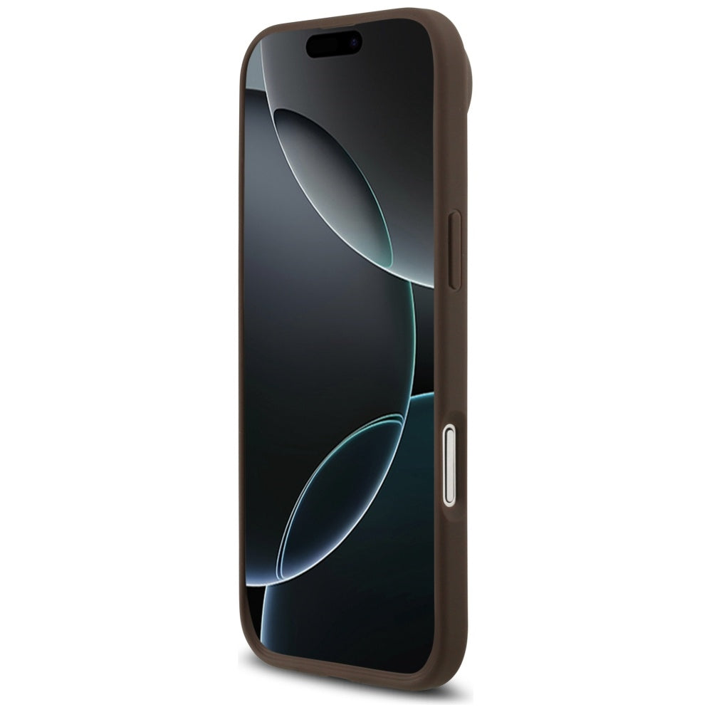 Capa MagSafe para Apple iPhone 17 Air, Guess, 4G Circle Classic Logo, Marrom
