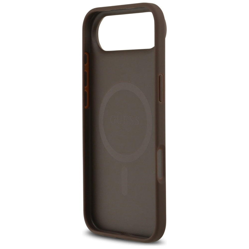 Capa MagSafe para Apple iPhone 17 Air, Guess, 4G Circle Classic Logo, Marrom