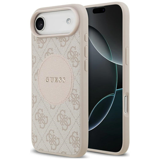 Capa MagSafe para Apple iPhone 17 Air, Guess, 4G Circle Classic Logo, Rosa