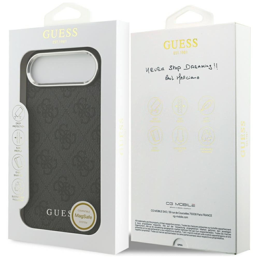 Capa MagSafe para Apple iPhone 17 Air, Guess, 4G Classic Logo, Preta