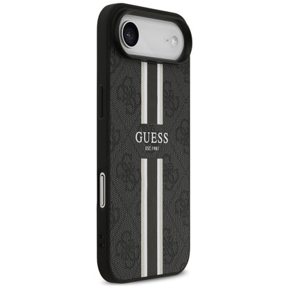 Capa MagSafe para Apple iPhone 17 Air, Guess, 4G Printed Stripes, Preta