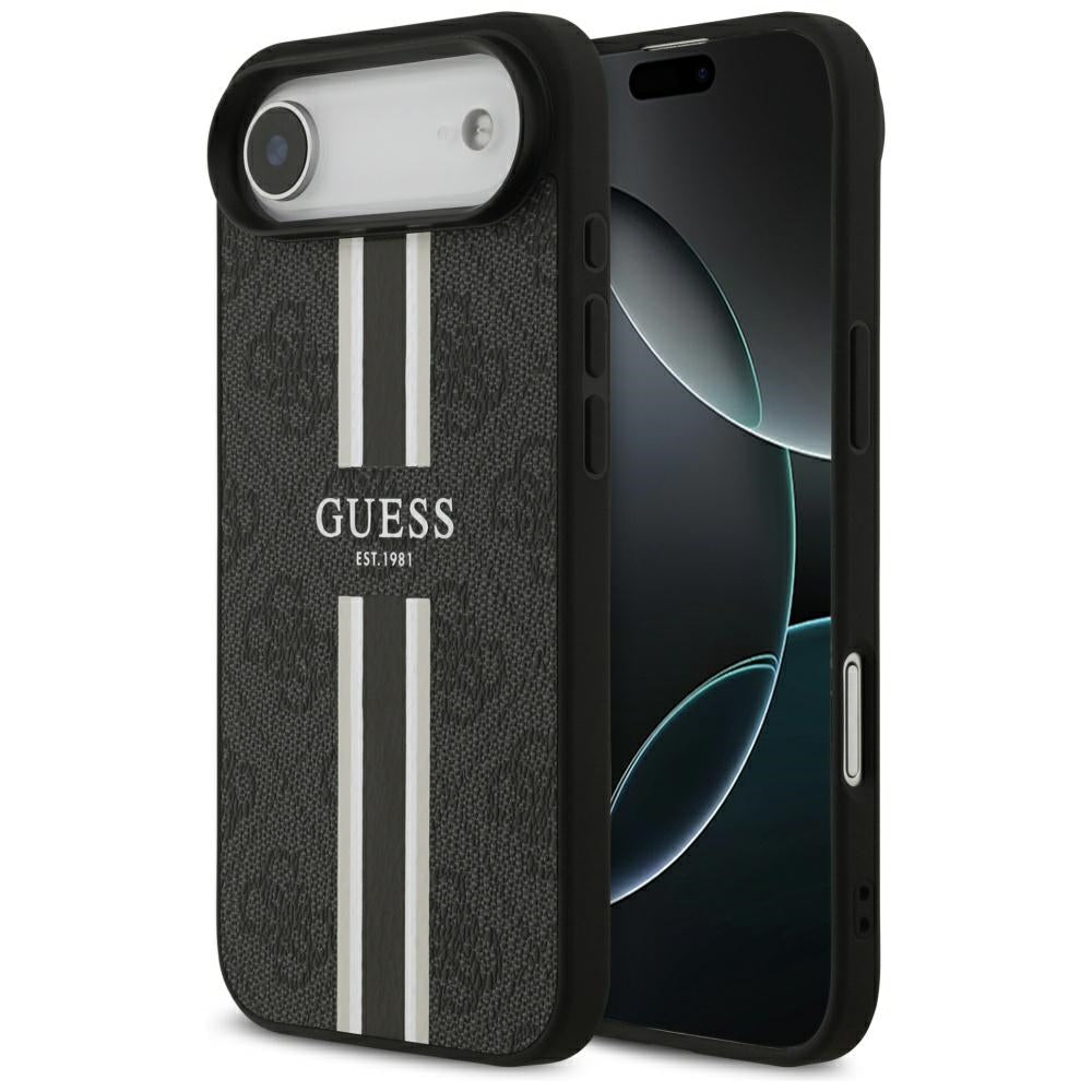 Capa MagSafe para Apple iPhone 17 Air, Guess, 4G Printed Stripes, Preta