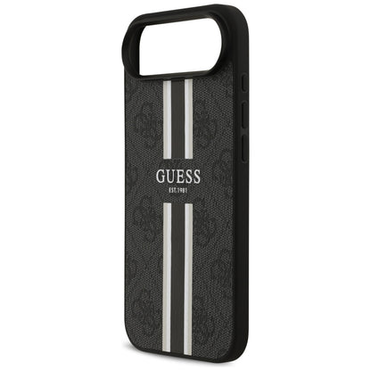 Capa MagSafe para Apple iPhone 17 Air, Guess, 4G Printed Stripes, Preta