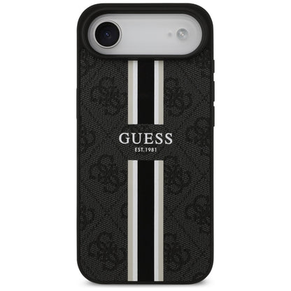 Capa MagSafe para Apple iPhone 17 Air, Guess, 4G Printed Stripes, Preta