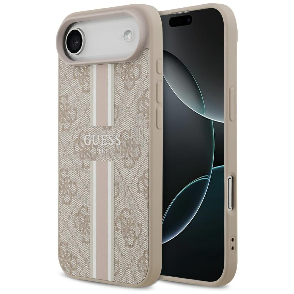 Capa MagSafe para Apple iPhone 17 Air, Guess, 4G Printed Stripes, Rosa