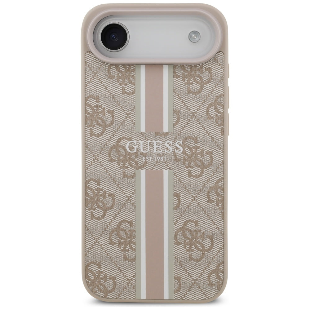 Capa MagSafe para Apple iPhone 17 Air, Guess, 4G Printed Stripes, Rosa