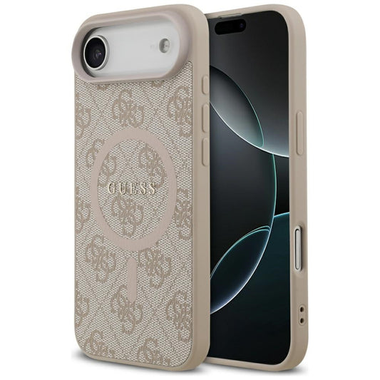 Capa MagSafe para Apple iPhone 17 Air, Guess, 4G Ring Classic Logo, Rosa