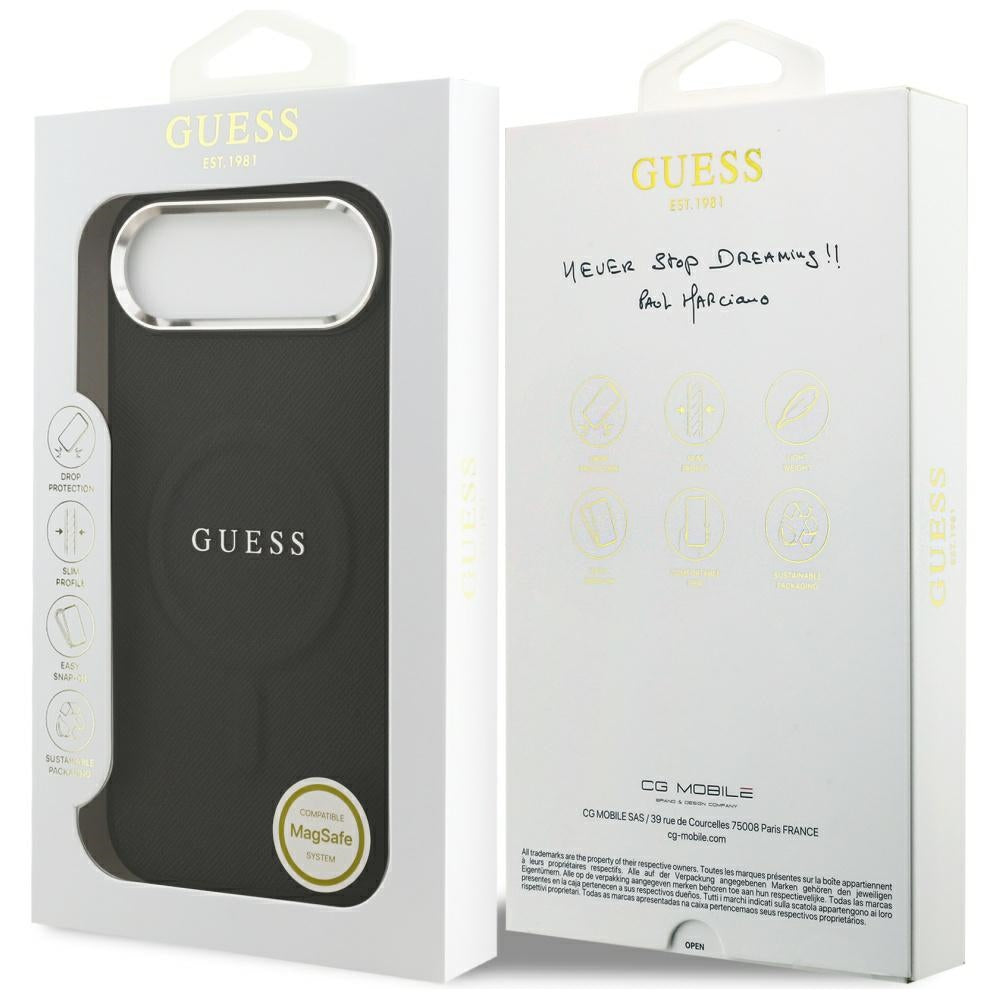 Capa MagSafe para Apple iPhone 17 Air, Guess, Classic Logo, Preta