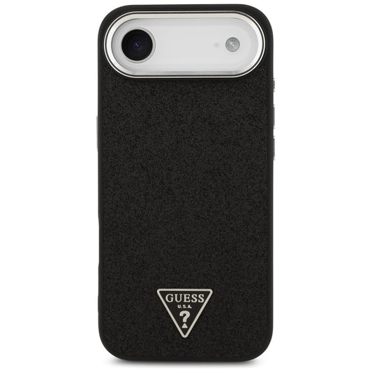 Capa MagSafe para Apple iPhone 17 Air, Guess, Glitter Triangle Logo, Preta