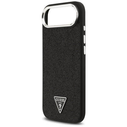 Capa MagSafe para Apple iPhone 17 Air, Guess, Glitter Triangle Logo, Preta