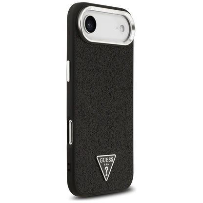 Capa MagSafe para Apple iPhone 17 Air, Guess, Glitter Triangle Logo, Preta