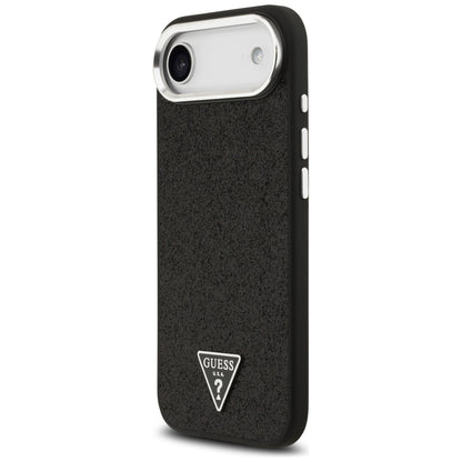 Capa MagSafe para Apple iPhone 17 Air, Guess, Glitter Triangle Logo, Preta