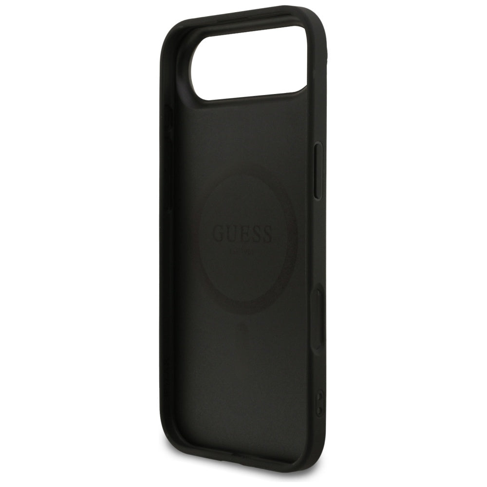 Capa MagSafe para Apple iPhone 17 Air, Guess, Grained Gold Ring, Preta